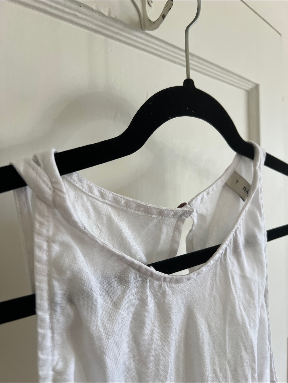 Classic White Sleeveless Maxi Dress - Picture 2 of 7